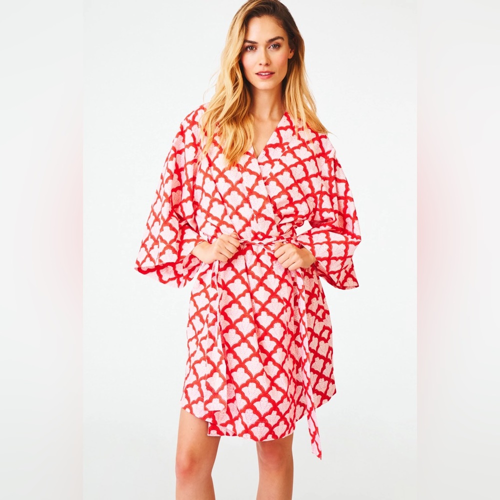 Roller Rabbit Jemina Kimono Robe - Picture 2 of 6